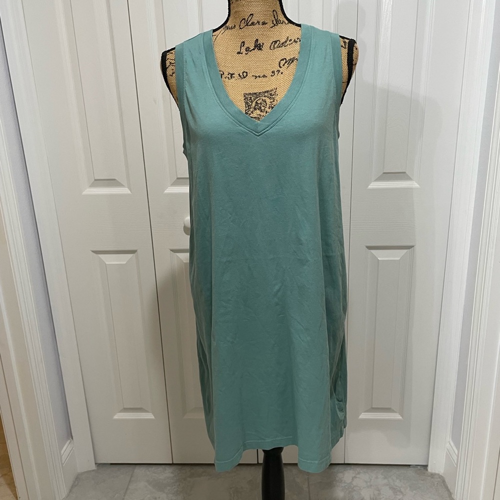 NWOT Pact Seafoam Green A Line Dress Sz L